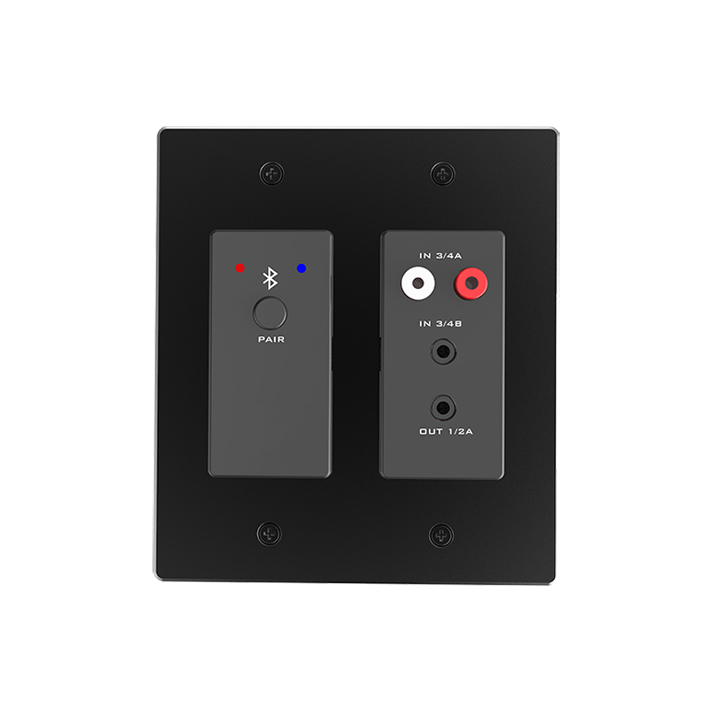 Dante 4 CH Bluetooth Wall Plate Network Network Audio Interface